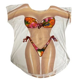 Bikini Oversized CoverUp Metal Bellybutton Ring